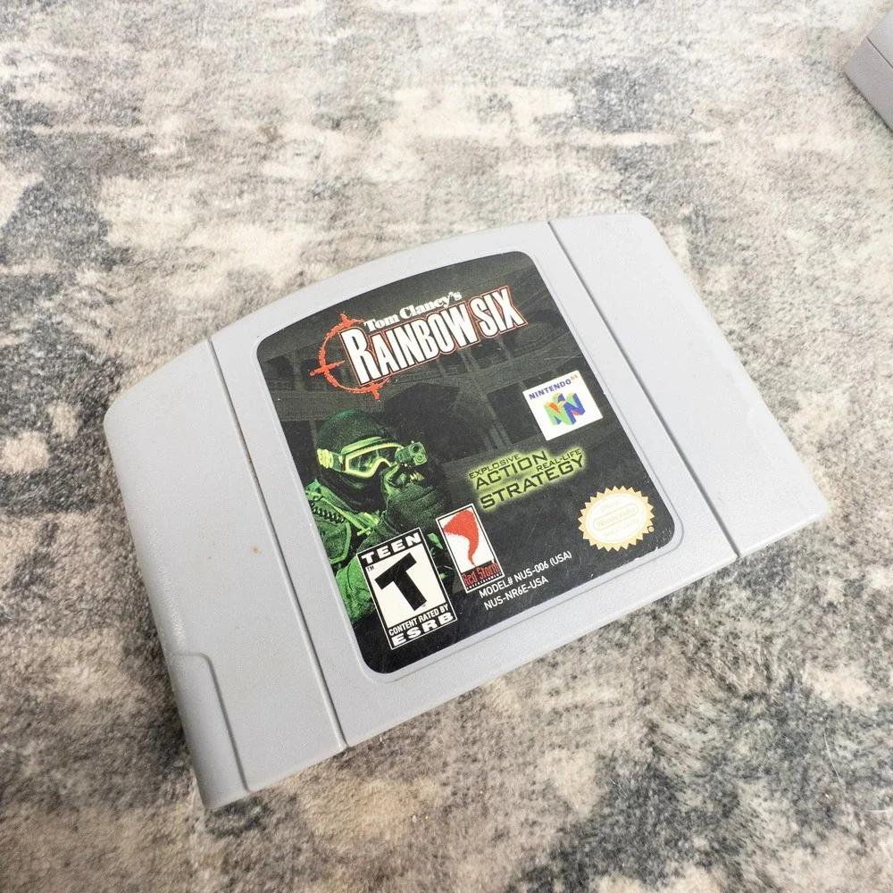 Tom Clancy's Rainbow Six Nintendo 64 N64 Game Pak Red Storm Tactical Action